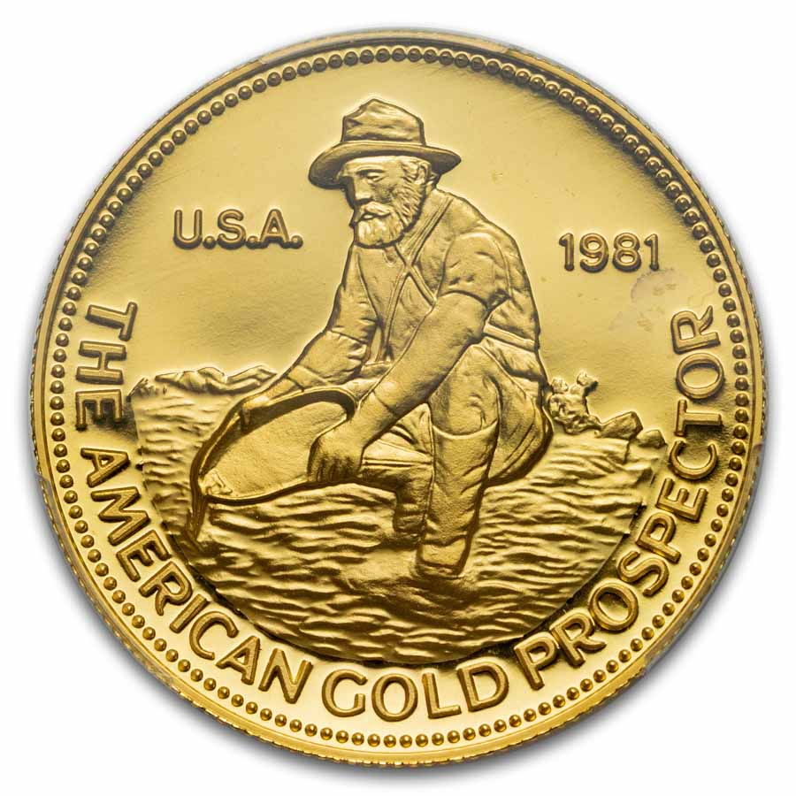 1/2 oz Gold Round - 1981 Engelhard Prospector MS-69 PCGS | eBay